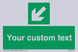 SV7312: Custom Safe Condition Down left arrow