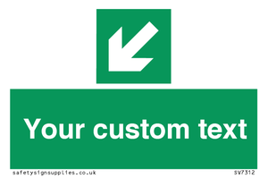 SV7312: Custom Safe Condition Down left arrow