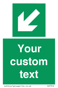 SV7312: Custom Safe Condition Down left arrow