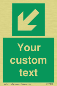 SV7312: Custom Safe Condition Down left arrow