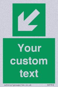 SV7312: Custom Safe Condition Down left arrow