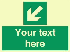 SV7312: Custom Safe Condition Down left arrow