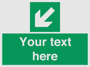 SV7312: Custom Safe Condition Down left arrow