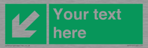 SV7312: Custom Safe Condition Down left arrow