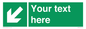 SV7312: Custom Safe Condition Down left arrow