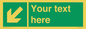 SV7312: Custom Safe Condition Down left arrow