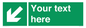 SV7312: Custom Safe Condition Down left arrow