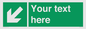 SV7312: Custom Safe Condition Down left arrow