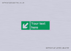 SV7312: Custom Safe Condition Down left arrow