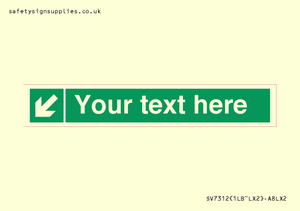 SV7312: Custom Safe Condition Down left arrow