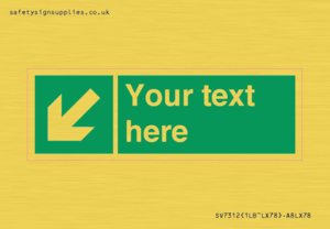 SV7312: Custom Safe Condition Down left arrow