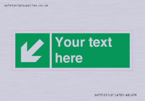 SV7312: Custom Safe Condition Down left arrow