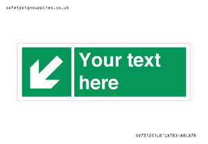 SV7312: Custom Safe Condition Down left arrow