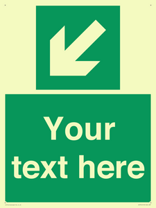 SV7312: Custom Safe Condition Down left arrow