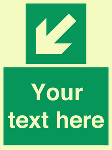 SV7312: Custom Safe Condition Down left arrow