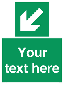 SV7312: Custom Safe Condition Down left arrow