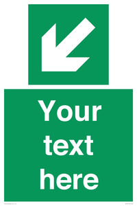 SV7312: Custom Safe Condition Down left arrow