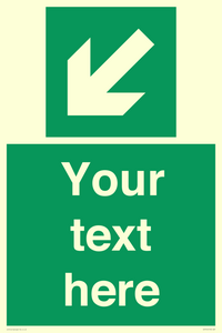 SV7312: Custom Safe Condition Down left arrow