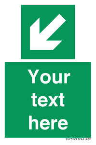 SV7312: Custom Safe Condition Down left arrow