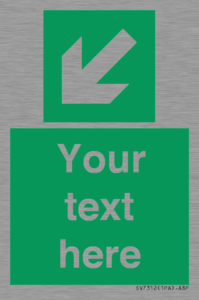 SV7312: Custom Safe Condition Down left arrow