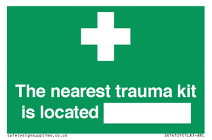 SX14101: Nearest trauma kit location