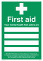 SX14933: Mental Health First Aider Sign