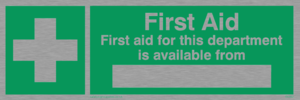 SX462: first aid for this department is available from