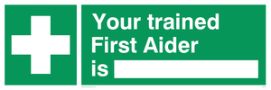 SX463: your trained first aider is