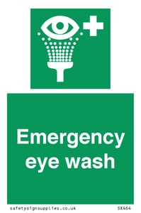SX464: emergency eye wash