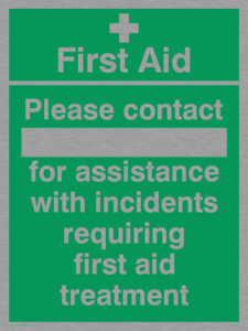SX466: First Aid please contact