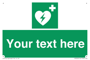 SX5222: Custom Defibrillator Sign
