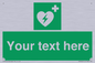 SX5222: Custom Defibrillator Sign