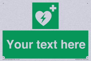 SX5222: Custom Defibrillator Sign