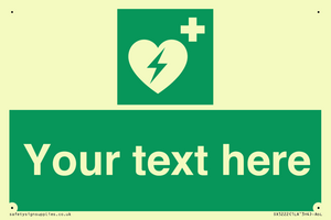SX5222: Custom Defibrillator Sign