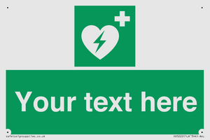 SX5222: Custom Defibrillator Sign