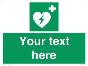 SX5222: Custom Defibrillator Sign