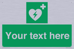 SX5222: Custom Defibrillator Sign