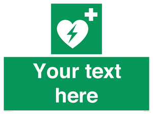 SX5222: Custom Defibrillator Sign