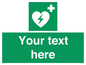 SX5222: Custom Defibrillator Sign