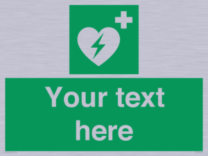 SX5222: Custom Defibrillator Sign