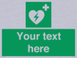 SX5222: Custom Defibrillator Sign