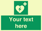 SX5222: Custom Defibrillator Sign