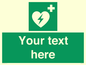 SX5222: Custom Defibrillator Sign