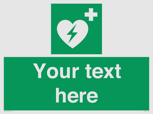 SX5222: Custom Defibrillator Sign