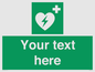 SX5222: Custom Defibrillator Sign