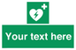 SX5222: Custom Defibrillator Sign