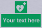SX5222: Custom Defibrillator Sign