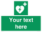 SX5222: Custom Defibrillator Sign
