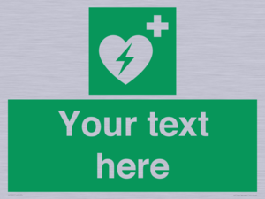 SX5222: Custom Defibrillator Sign