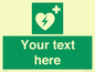 SX5222: Custom Defibrillator Sign